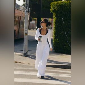 FREE PEOPLE | ✨NEW✨ Hot Shot Wide Leg Onesie in White